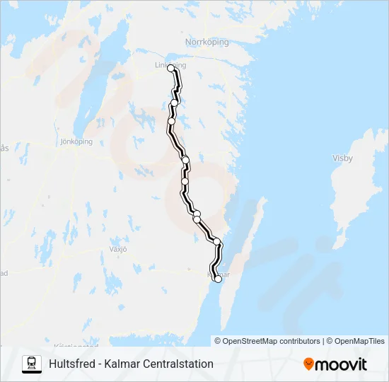 KRÖSATÅG Train Line Map