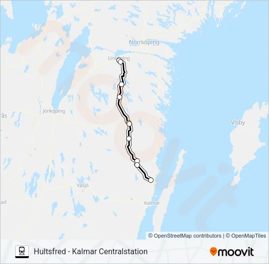 KRÖSATÅG Train Line Map