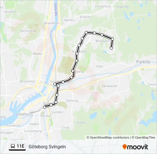 11E  Line Map