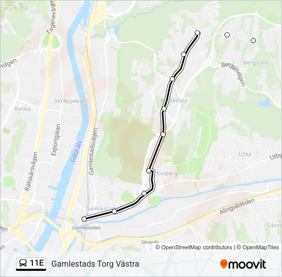 11E  Line Map