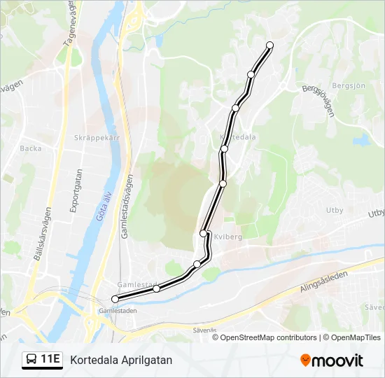 11E  Line Map