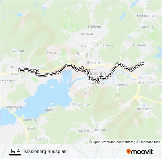 4 Bus Line Map