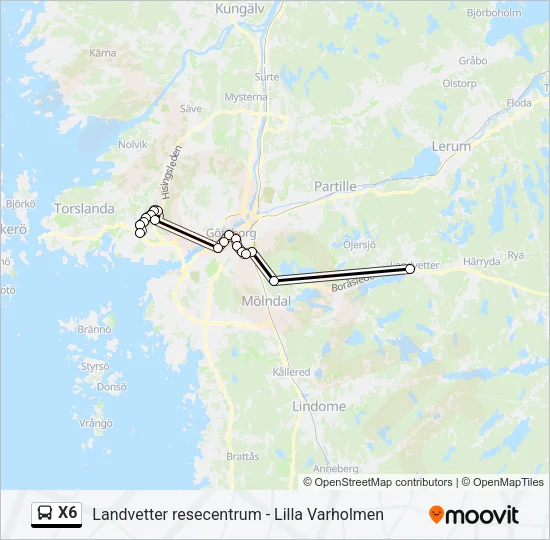 X6  Line Map