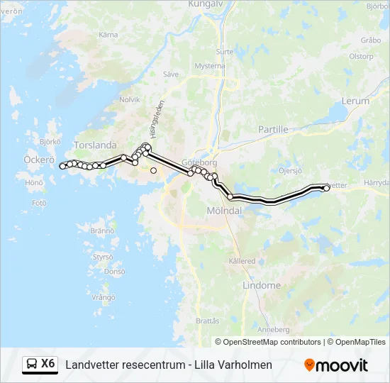 X6  Line Map