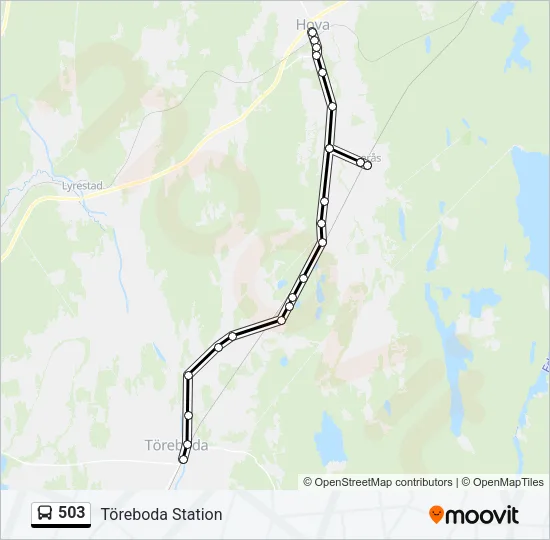 503 Bus Line Map