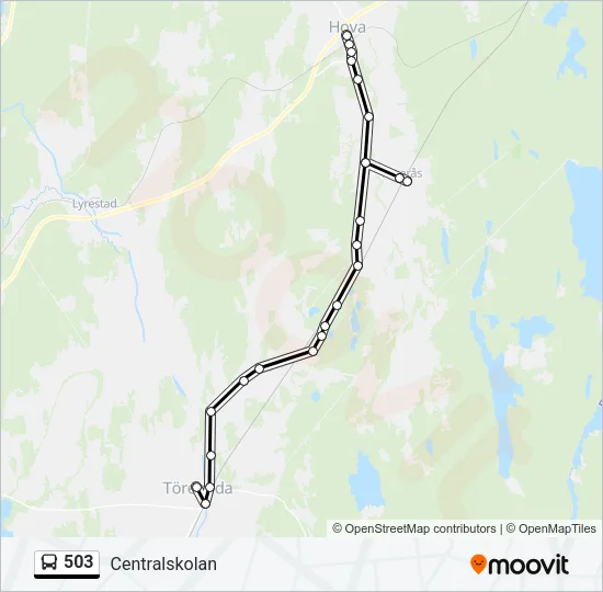 503 Bus Line Map