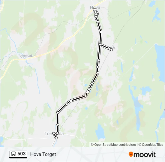 503 Bus Line Map