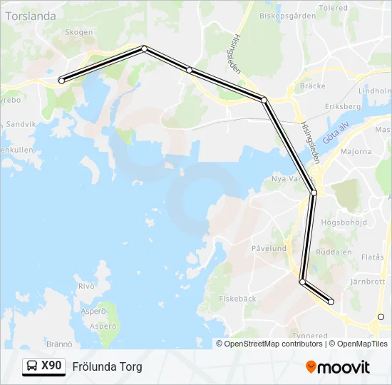 X90  Line Map