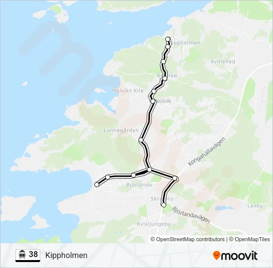 38 Cable Car Line Map