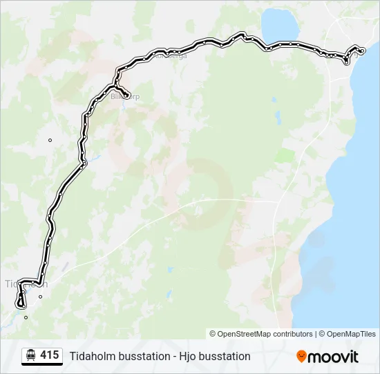 415 Cable Car Line Map