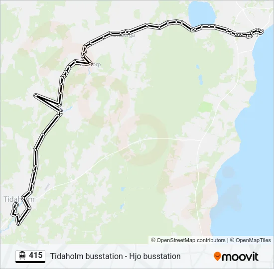 415 Cable Car Line Map