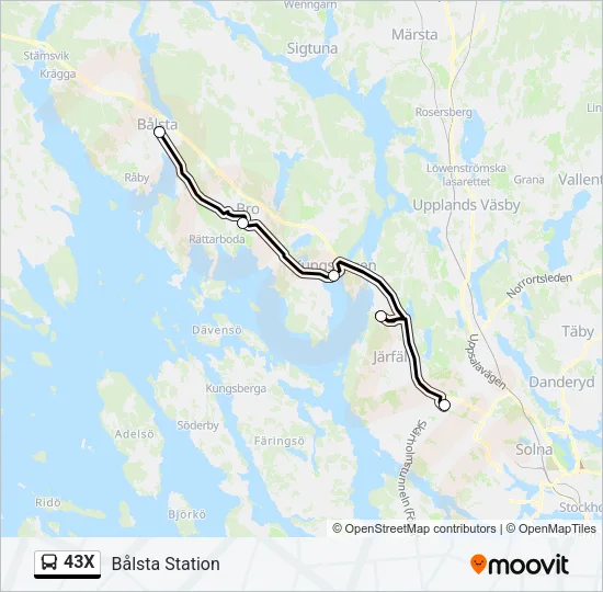43X  Line Map