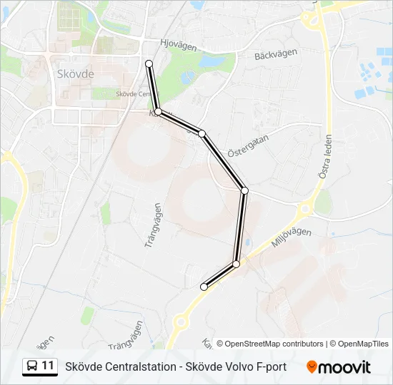 11 Bus Line Map