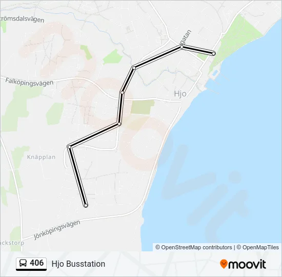 406 Bus Line Map