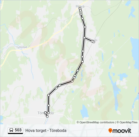 503 Bus Line Map