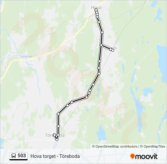 503 Bus Line Map