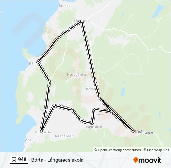 948 Bus Line Map