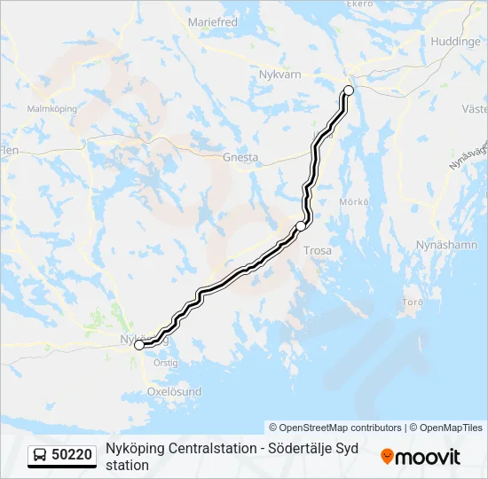 50220 Bus Line Map