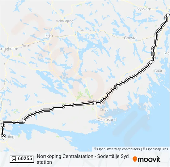 60255 Bus Line Map