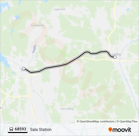 68593 Bus Line Map