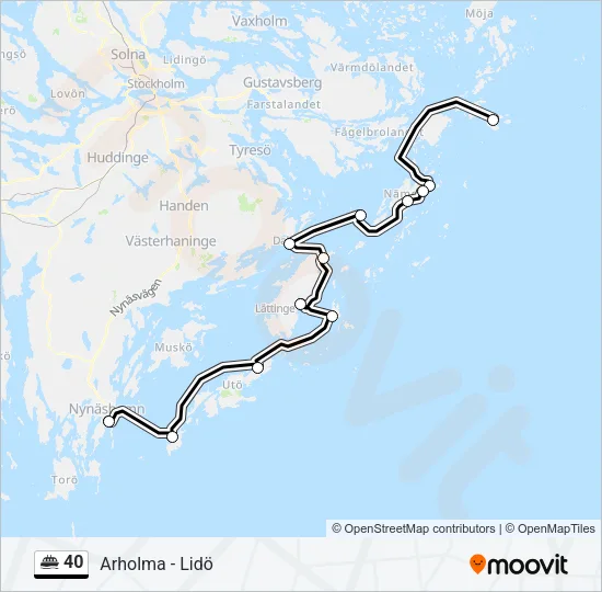 40 Ferry Line Map
