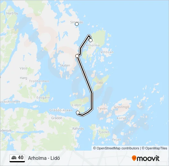 40 Ferry Line Map