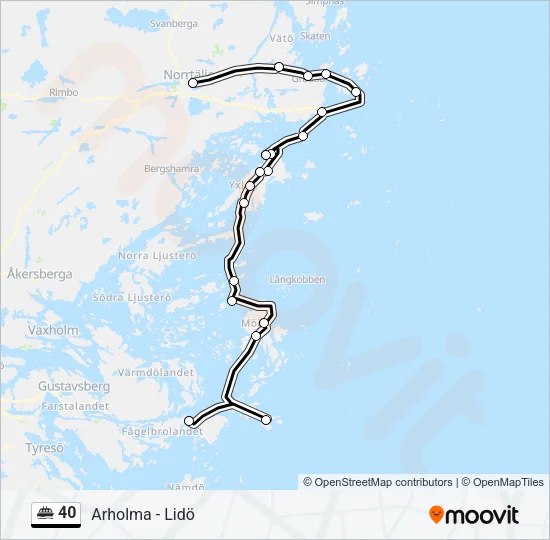 40 Ferry Line Map