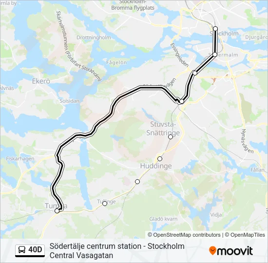 40D Bus Line Map