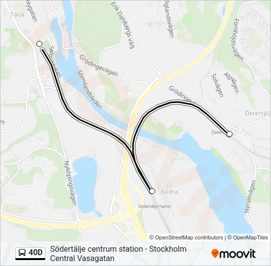 40D Bus Line Map