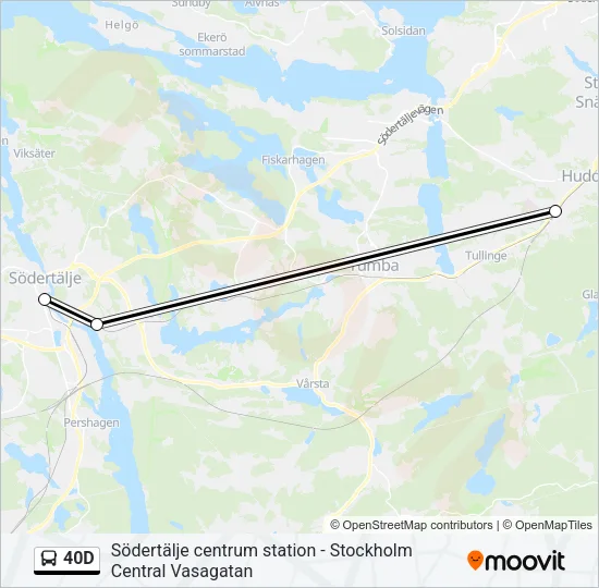 40D Bus Line Map