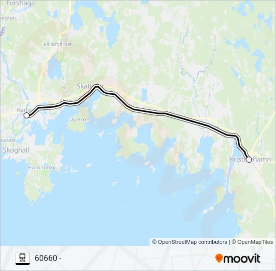 DEGERFORS STATION - OSLO S Train Line Map