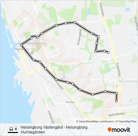 4 Bus Line Map