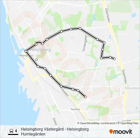 4 Bus Line Map