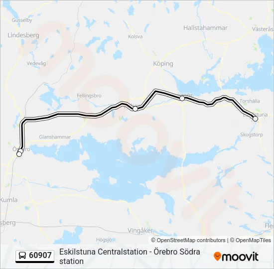 60907 Bus Line Map