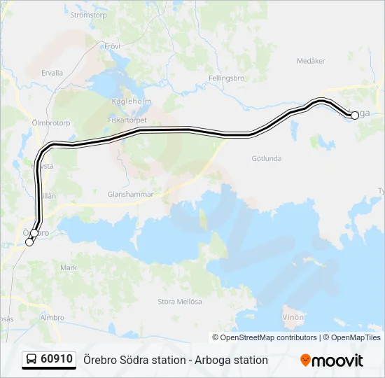 60910 Bus Line Map