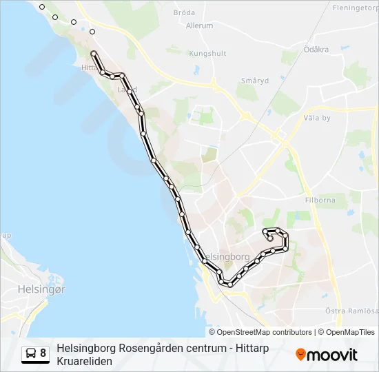 8 Bus Line Map