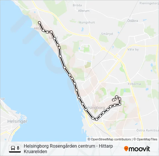 8 Bus Line Map