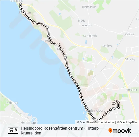 8 Bus Line Map