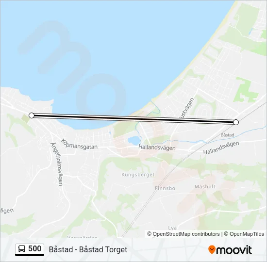 500 Bus Line Map