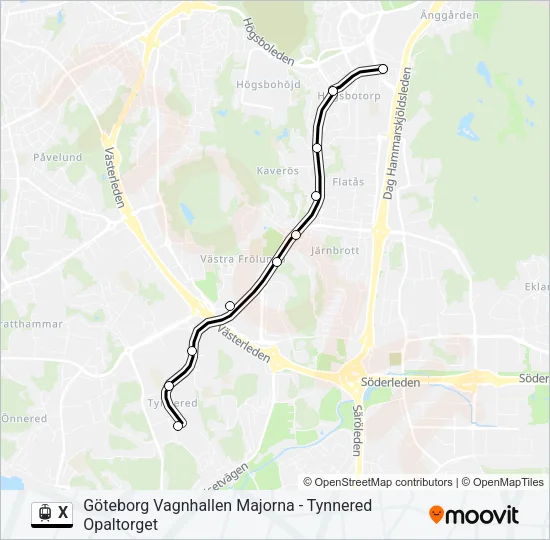 X  Line Map