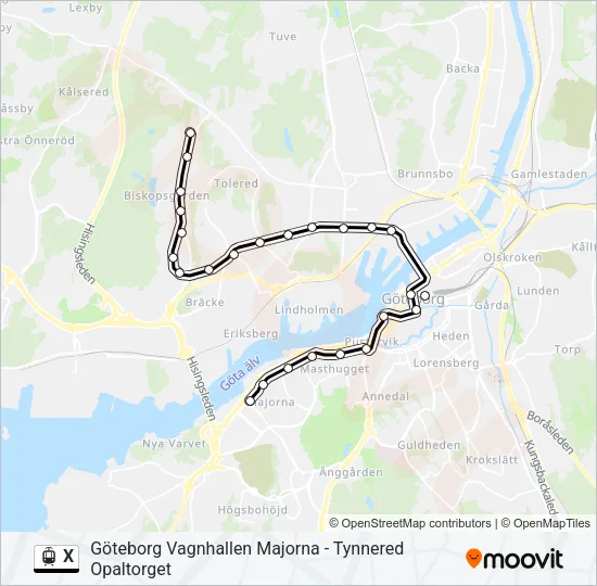 X  Line Map