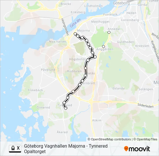 X  Line Map