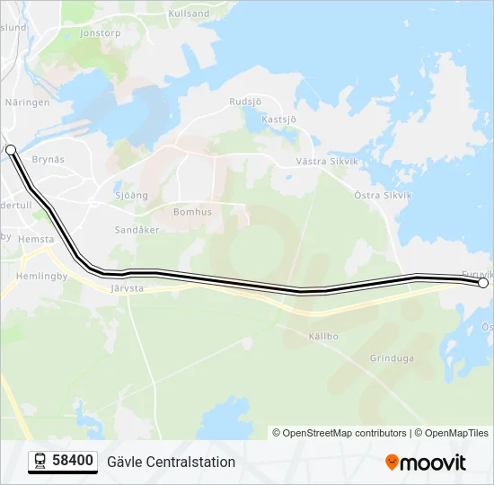 58400 Train Line Map
