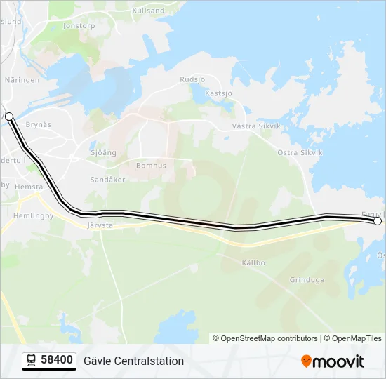 58400 Train Line Map