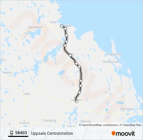 58403 Train Line Map