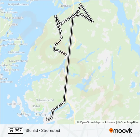 967 Bus Line Map