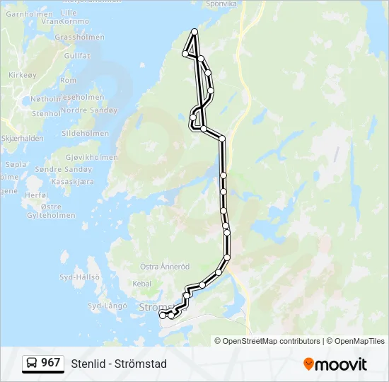 967 Bus Line Map