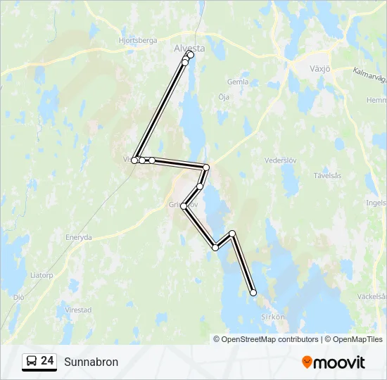 24 Bus Line Map
