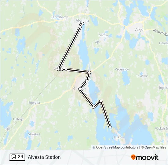 24 Bus Line Map