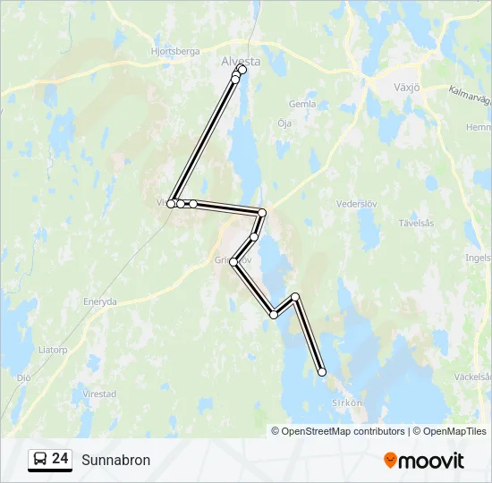 24 Bus Line Map